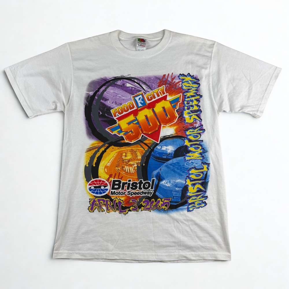Vintage Bristol Motor Speedway Tee Mens M 2005 Food City‎ 500 Fruit of the Loom